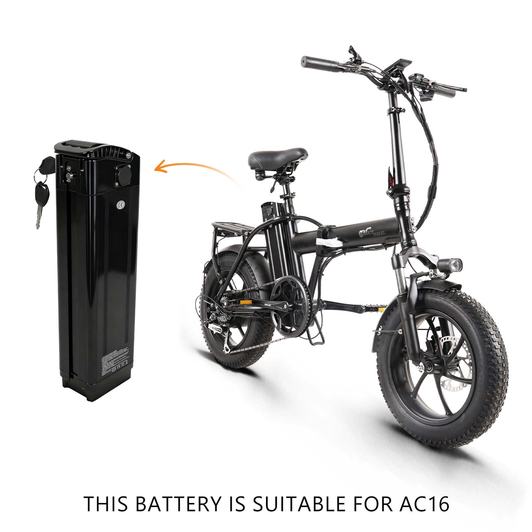 Ebike Battery For Electric Bike CMACEWHEEL Y20/T20/GW20/AC16