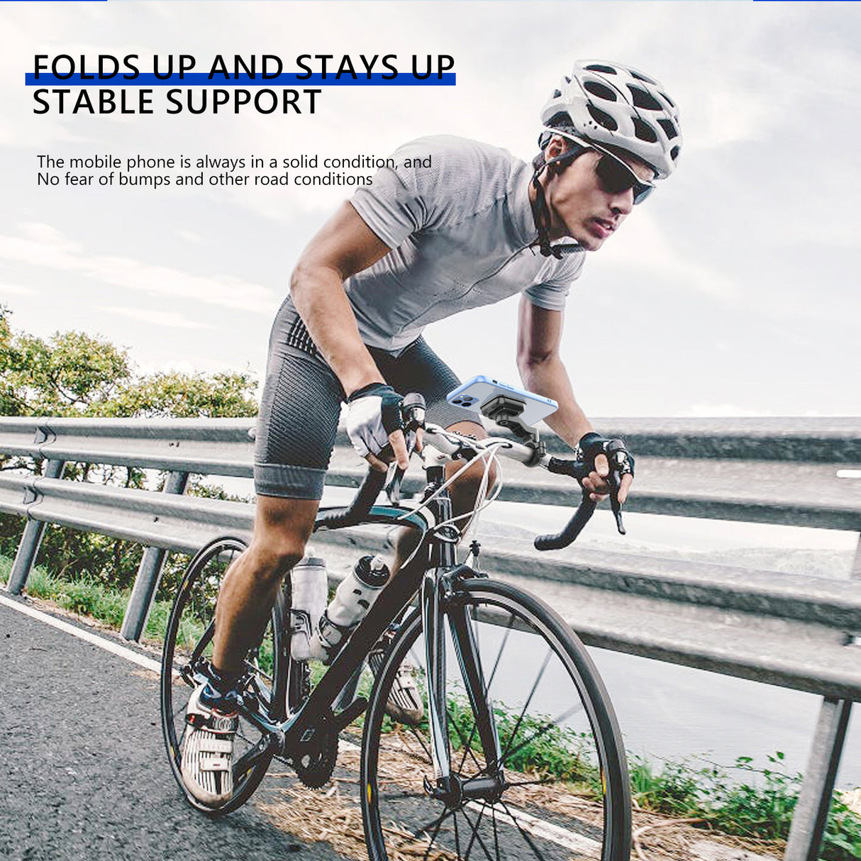 Support de téléphone magnétique pour vélo