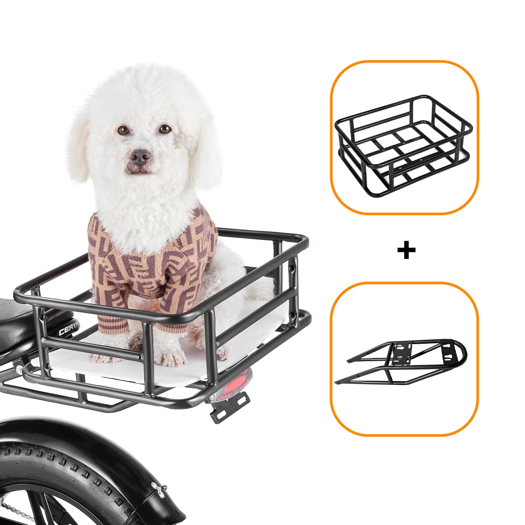 Porte-bagages arrière pour vélo électrique CEAYA RHINO H1