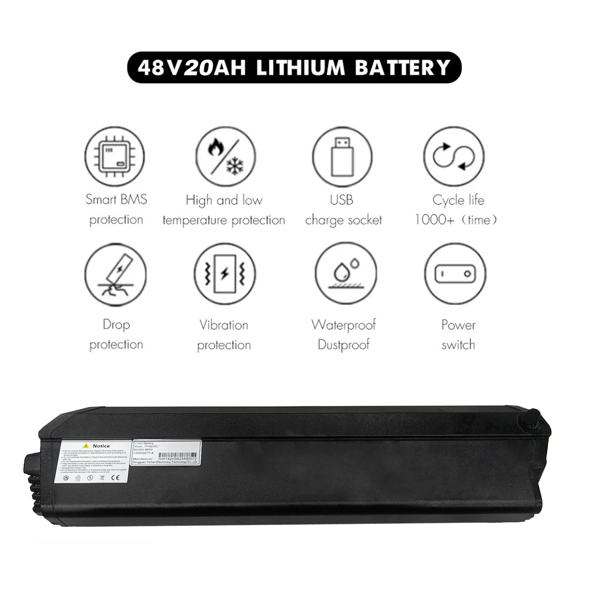 Batterie de vélo électrique pour RX20/RX70