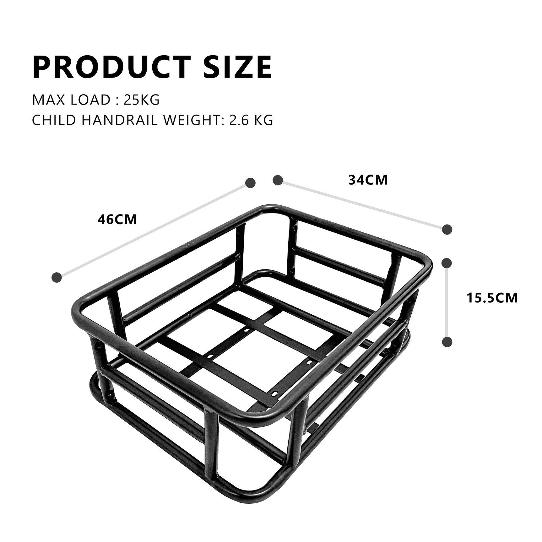 Porte-bagages arrière pour vélo électrique CEAYA RHINO H1