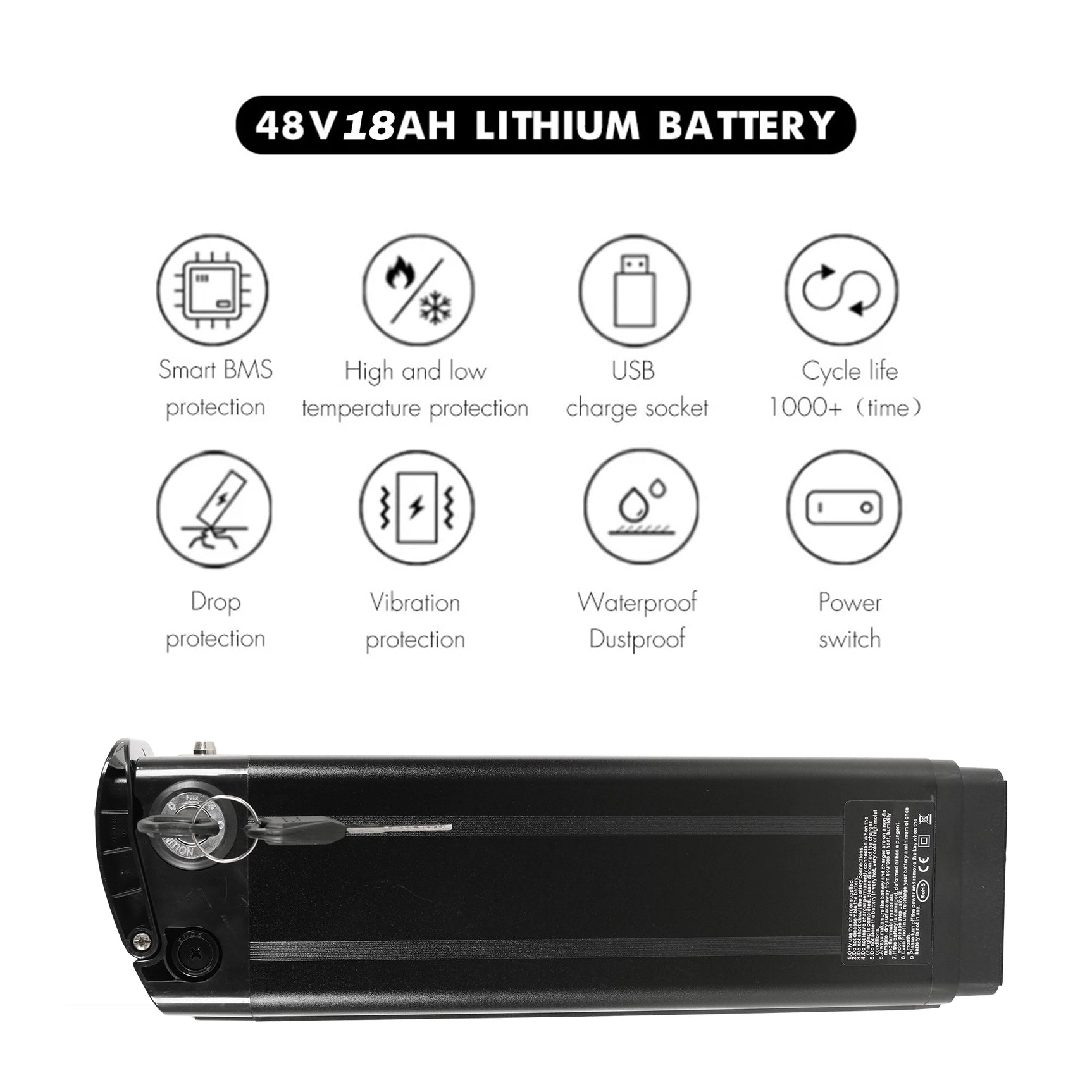 Ebike Battery For Electric Bike CMACEWHEEL Y20/T20/GW20/AC16