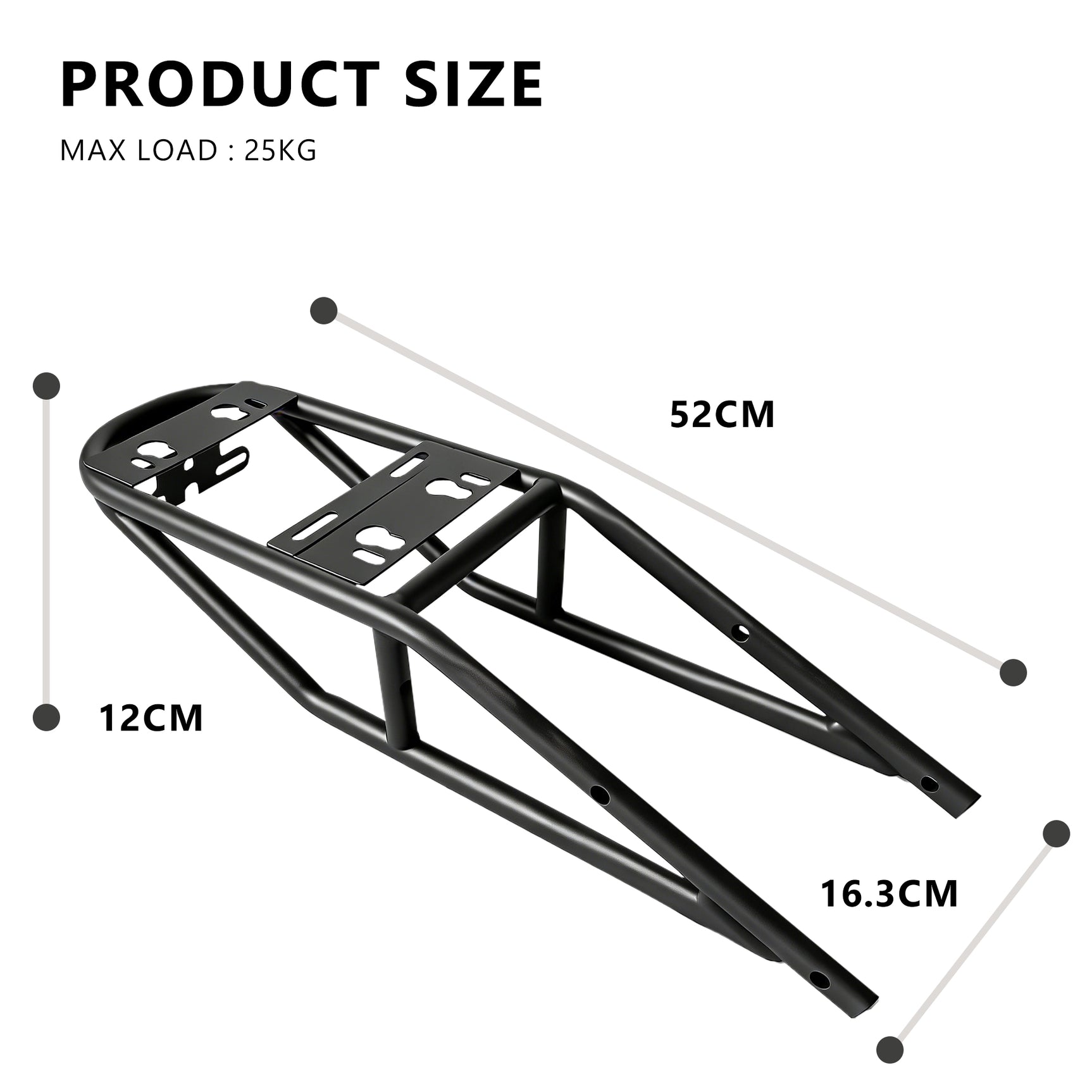 Porte-bagages arrière pour vélo électrique CEAYA RHINO H1