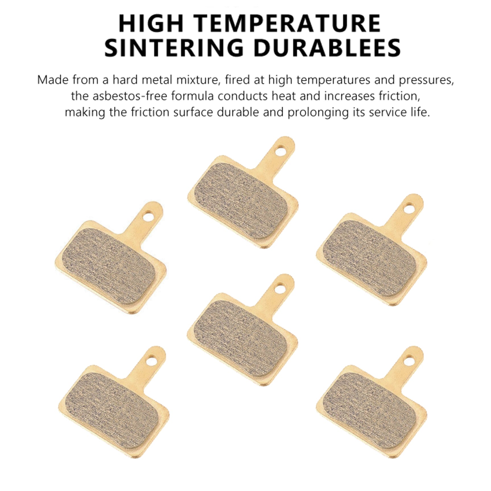 Pastillas de freno metálicas para bicicleta TP-01B-M