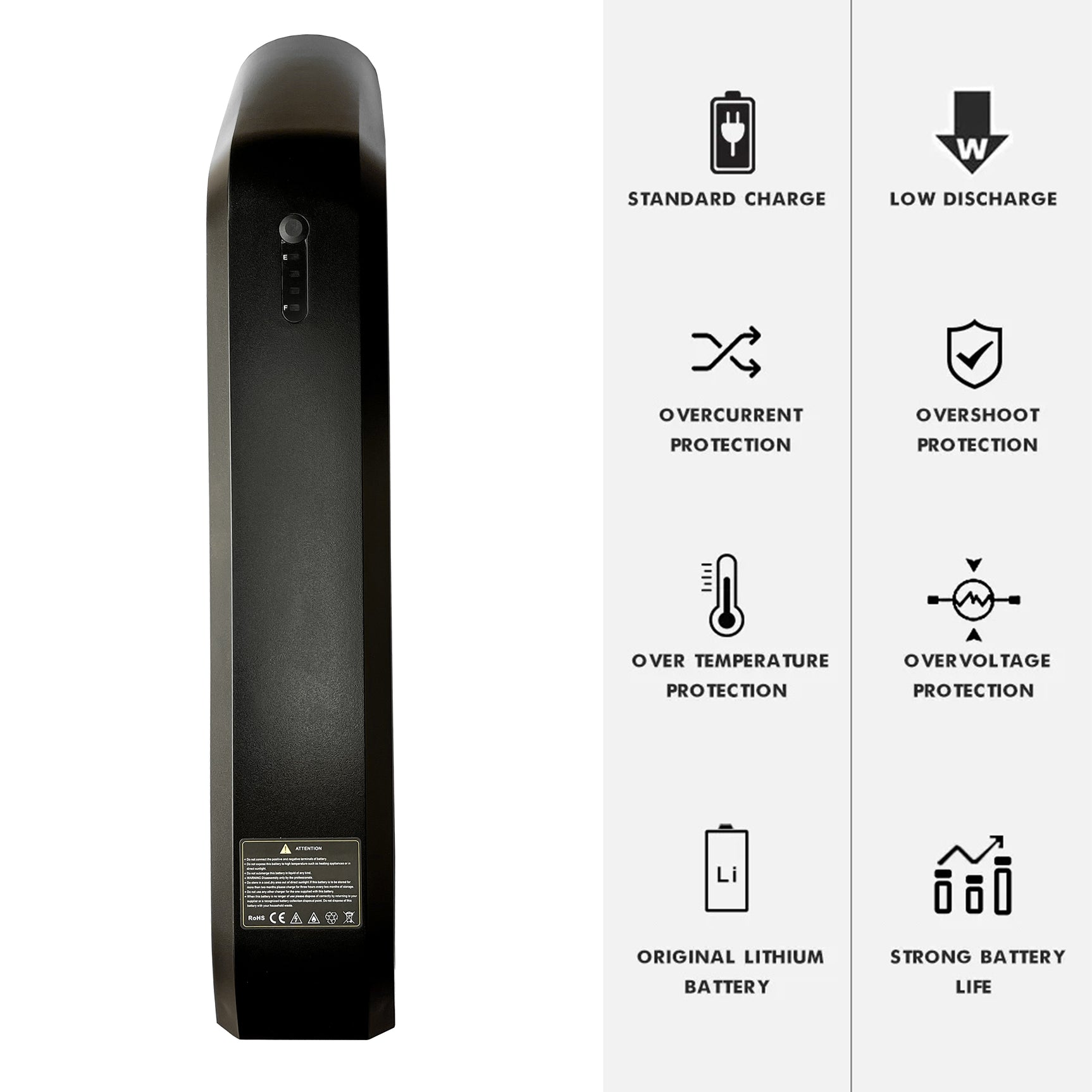 Batteria elettrica per bici 48V17.5AH per RX90/RX10
