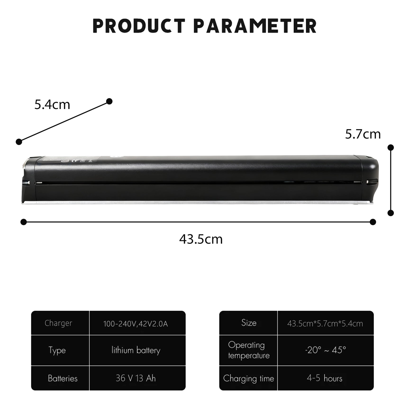 Batterie de vélo électrique pour CMACEWHEEL F700-B