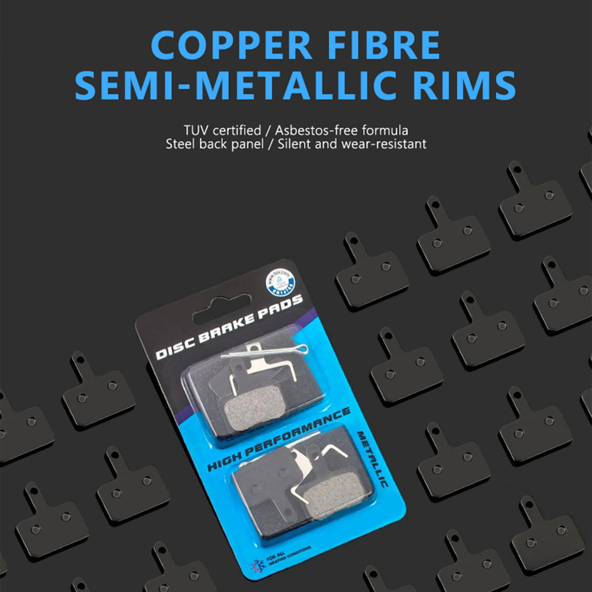 Bicycle Semi-metallic Brake Pads TP-01B-SE