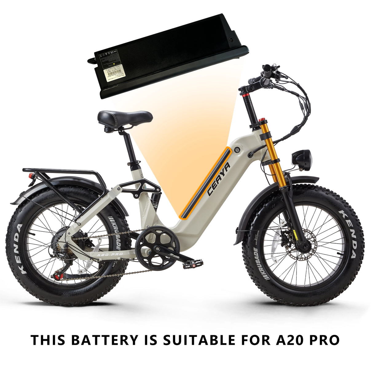 Batteria per bicicletta elettrica 48V20AH per A20 PRO / AZ20 / HQ20