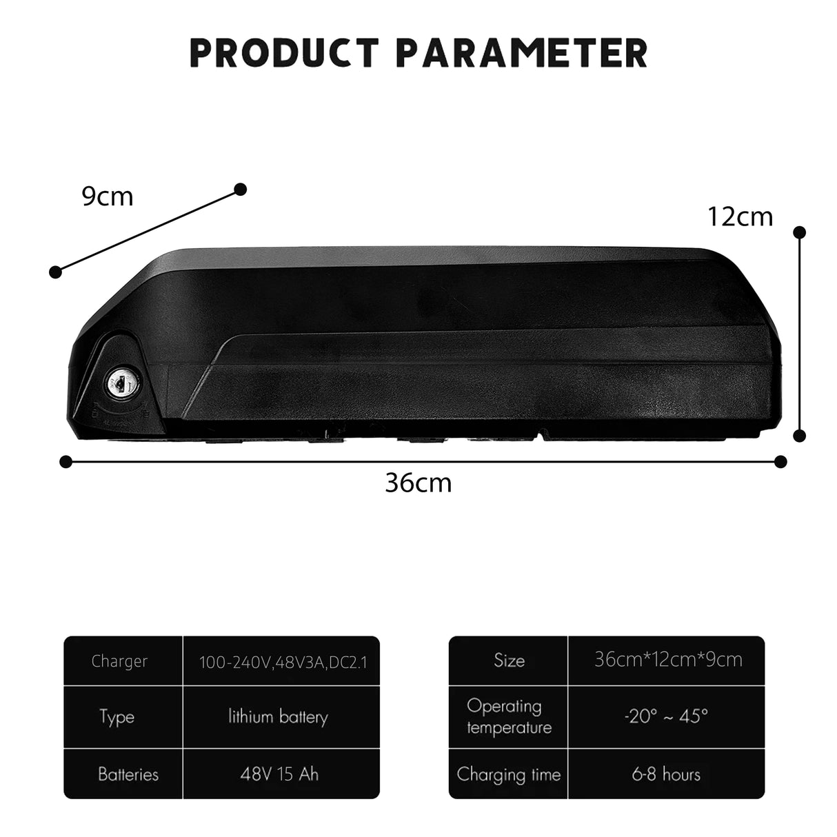 Batterie de vélo électrique 48V15AH pour R8SE