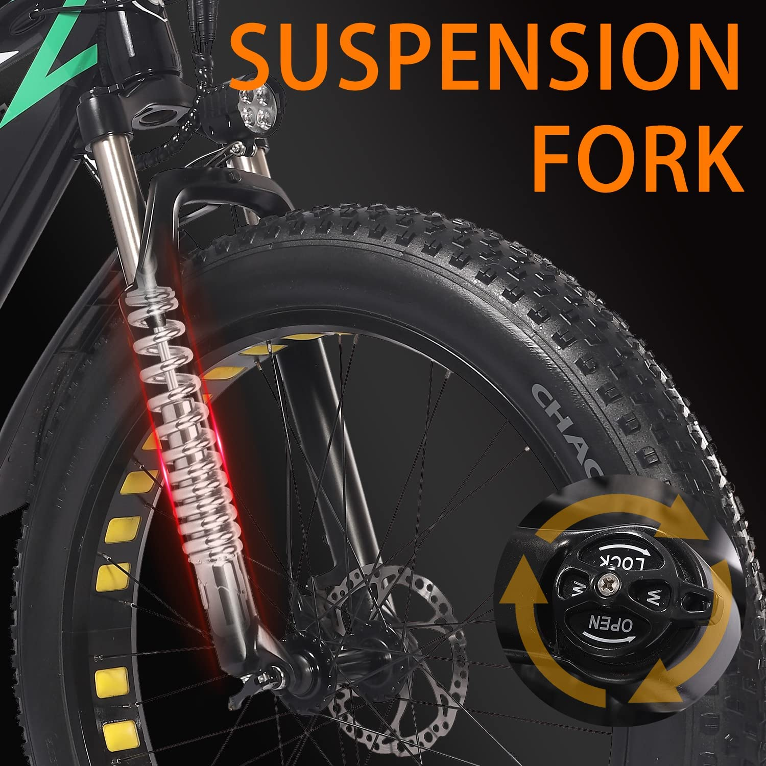 26*4.0IN Fat Bike Front Fork Suspension