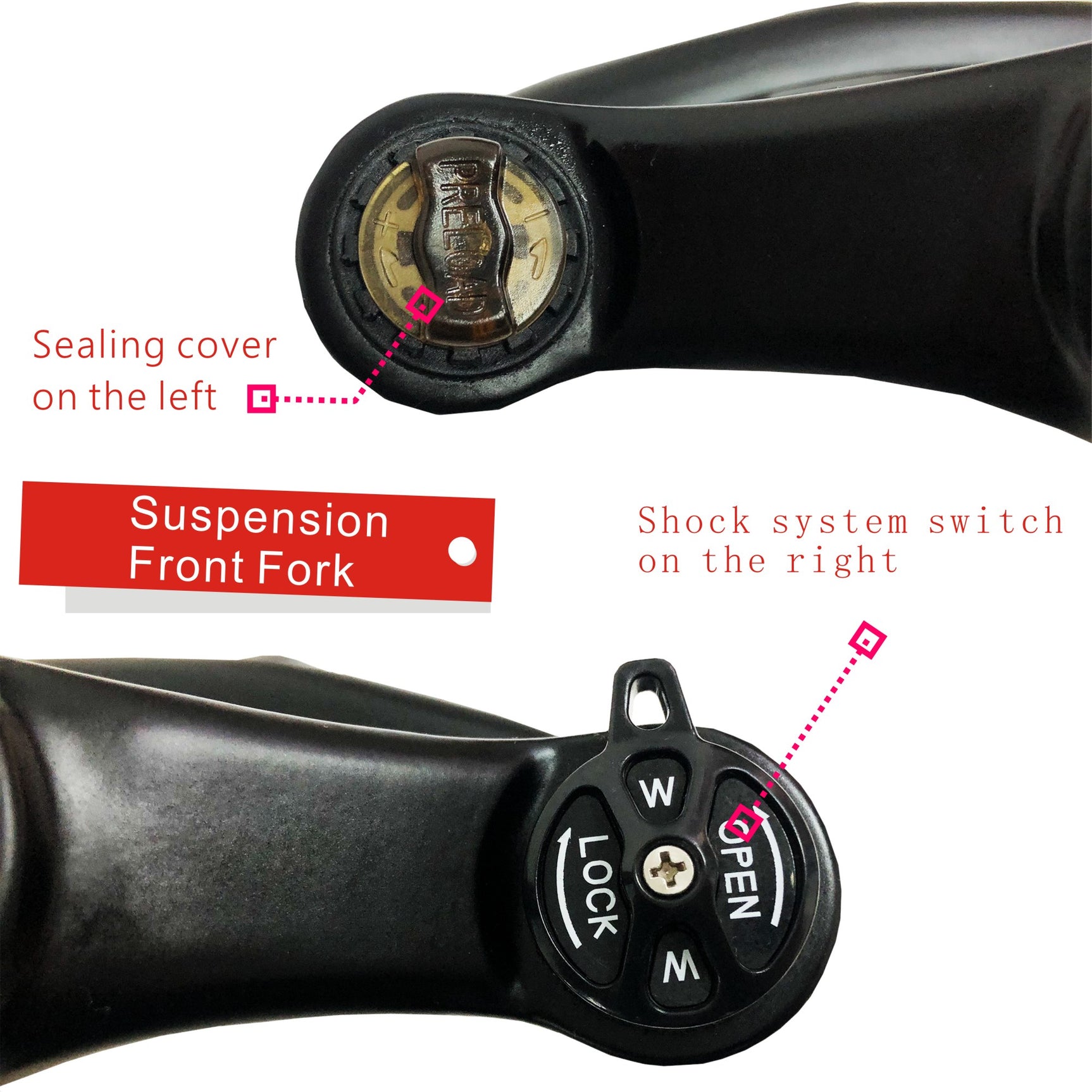 26*4.0IN Fat Bike Front Fork Suspension