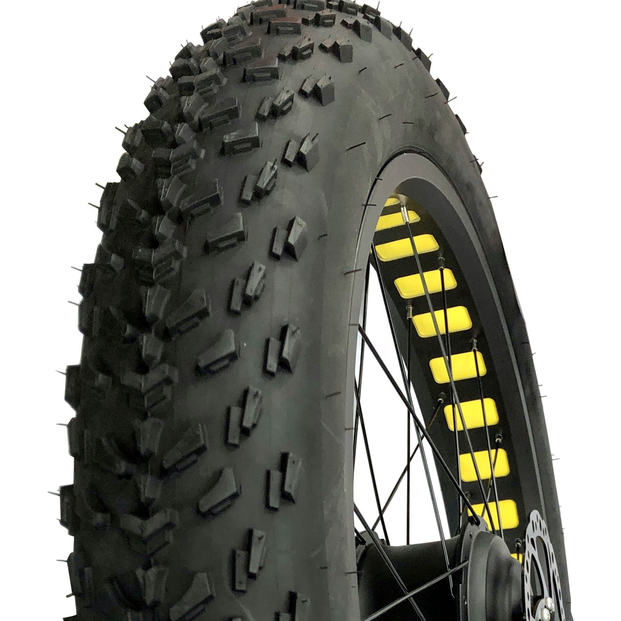 Juego de ruedas traseras para bicicletas eléctricas (neumático grueso de 26X4.0")