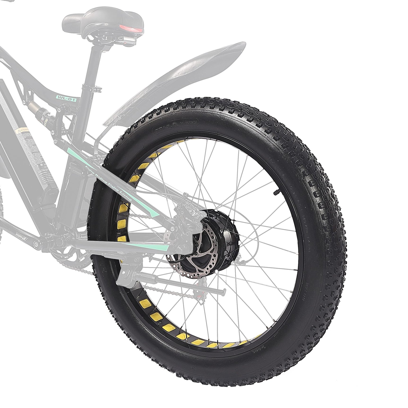 Electric Bike Rear Wheel Set (26X4.0" Fat Tire)