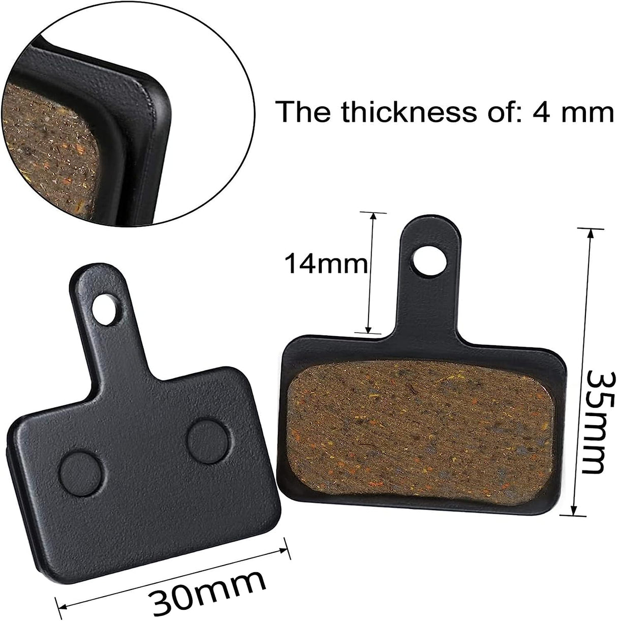 Bicycle Semi-metallic Brake Pads TP-01B-SE