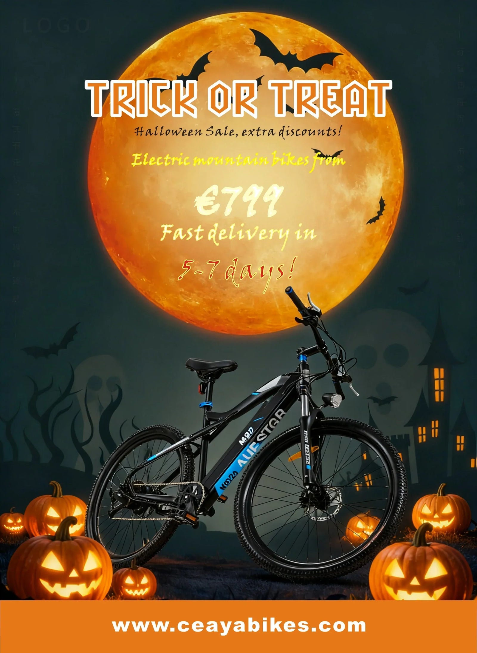 🚲 Halloween Special: Electric Mountain Bikes from €799!