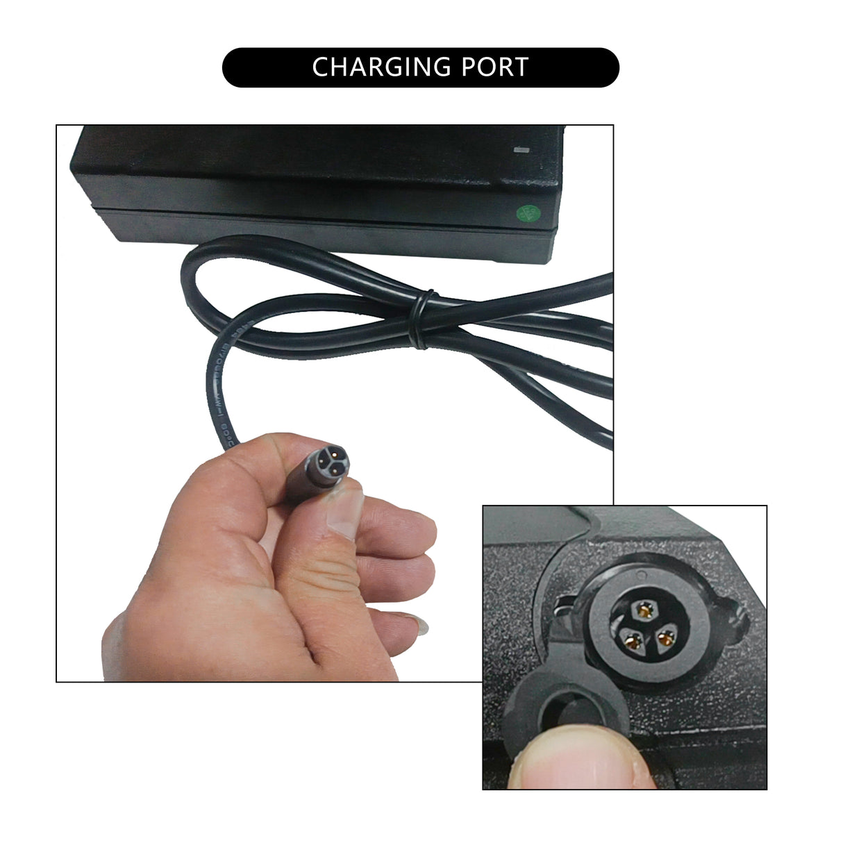 Electric Bicycle Battery Charger 48V 3.0A 3 Holes