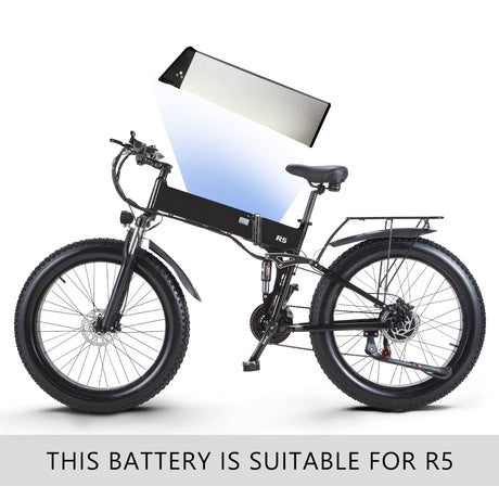 Batería de bicicleta eléctrica 48V16AH768Wh para R5pro / R7