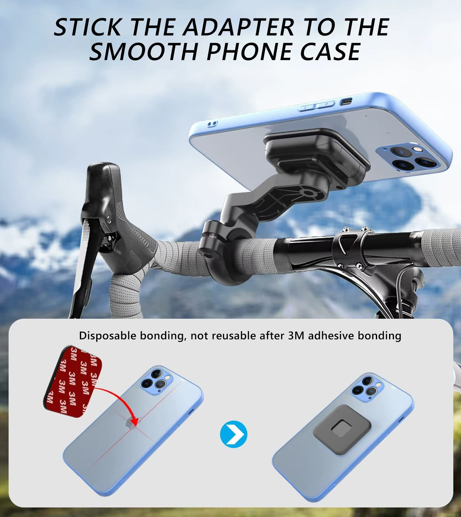 Support de téléphone magnétique pour vélo