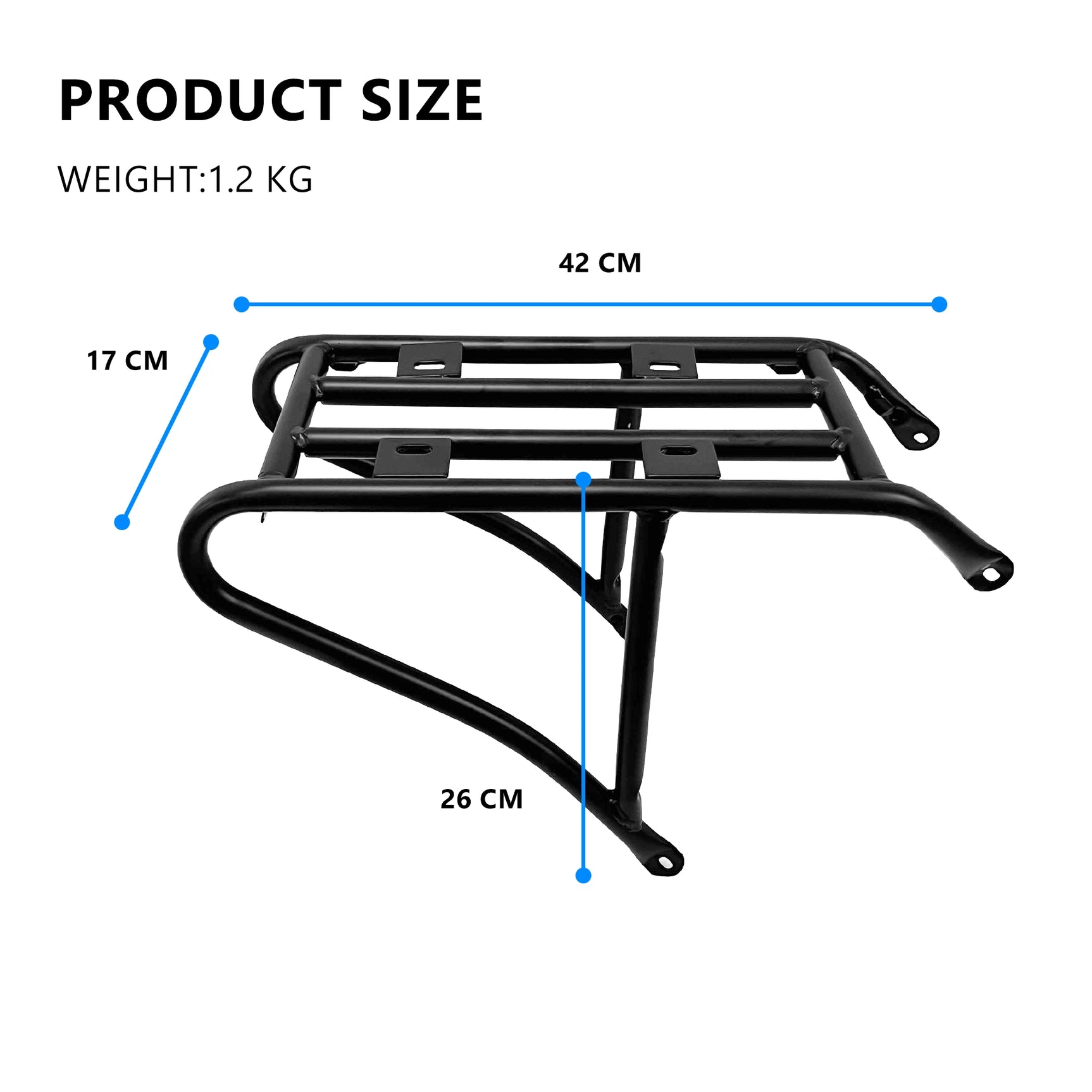 Portapacchi Posteriore per ebike R8SE