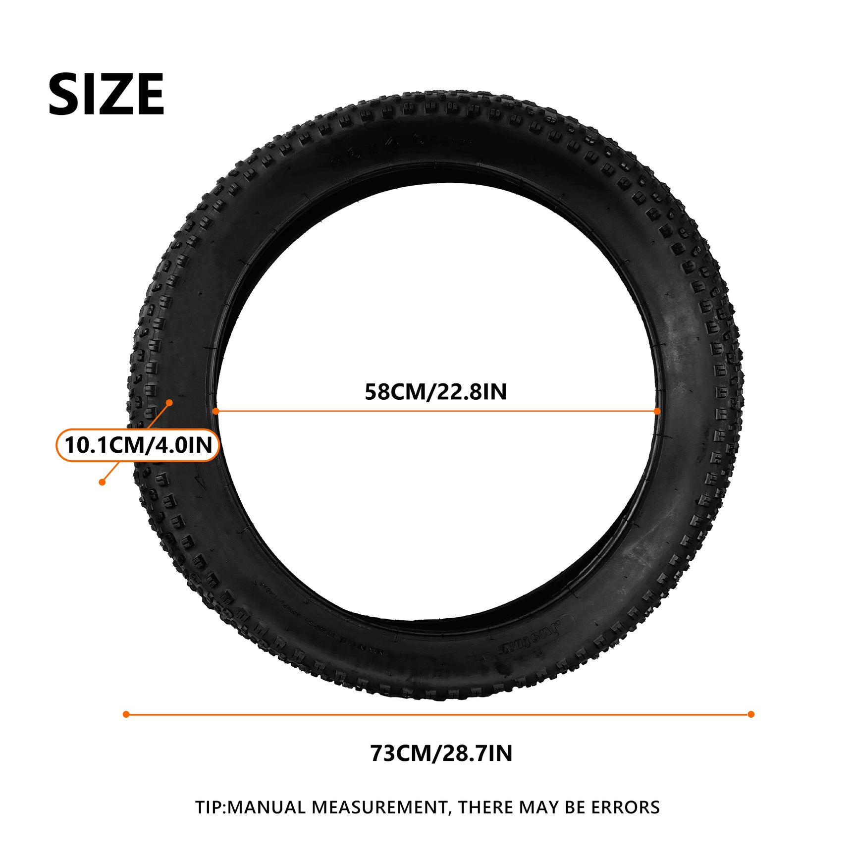 Fatbike-Reifen 26*4,0 Zoll