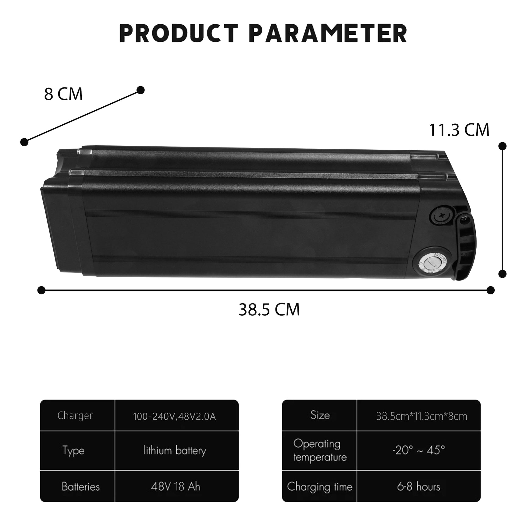 Ebike Battery For Electric Bike CMACEWHEEL Y20/T20/GW20/AC16