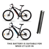 Batterie de vélo électrique 36V13AH pour M920