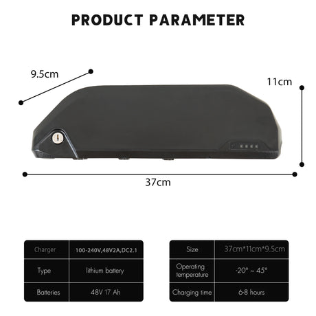 Batteria per bici elettrica 48V17AH per K20