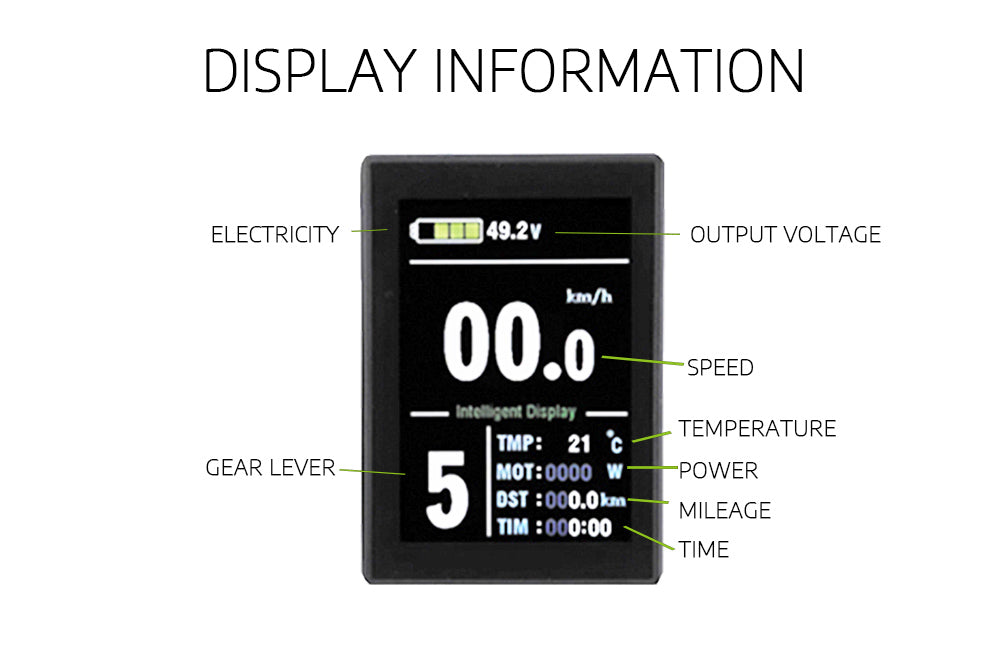 Electric Bike Meter KT-LCD8