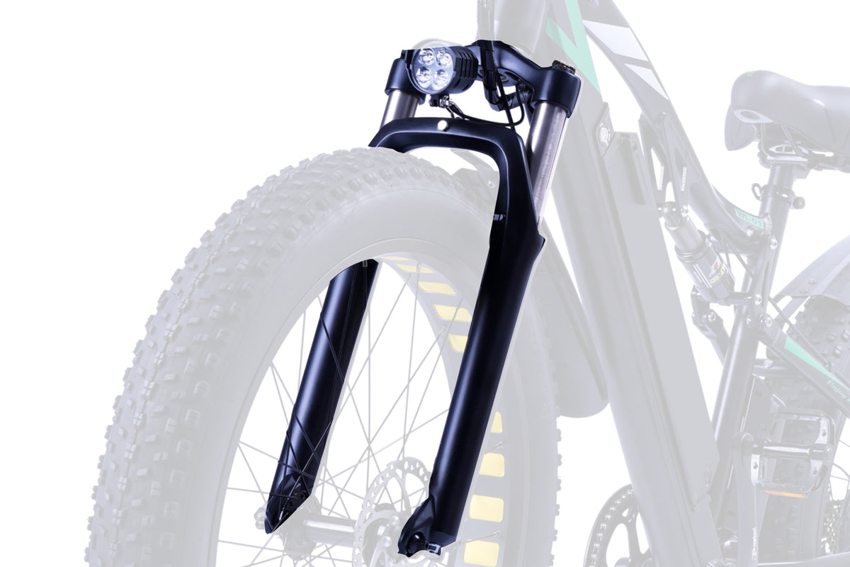 Gettimore Amortisseur Fourche Avant Vélo Électrique 12/14" - Suspension Alliage 125mm Sans BSA