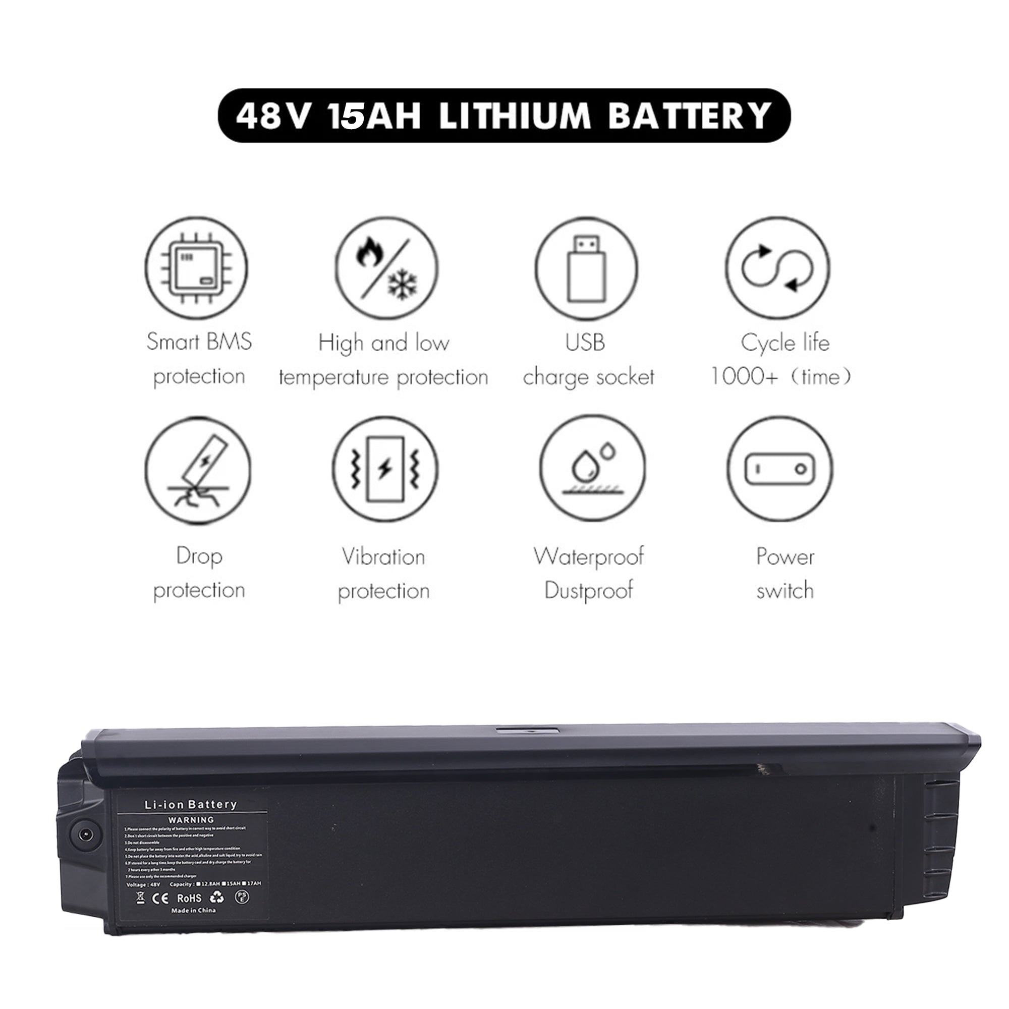 Electric bike battery 48V15AH for MX04/MX05/MX06/MX07 – CEAYA