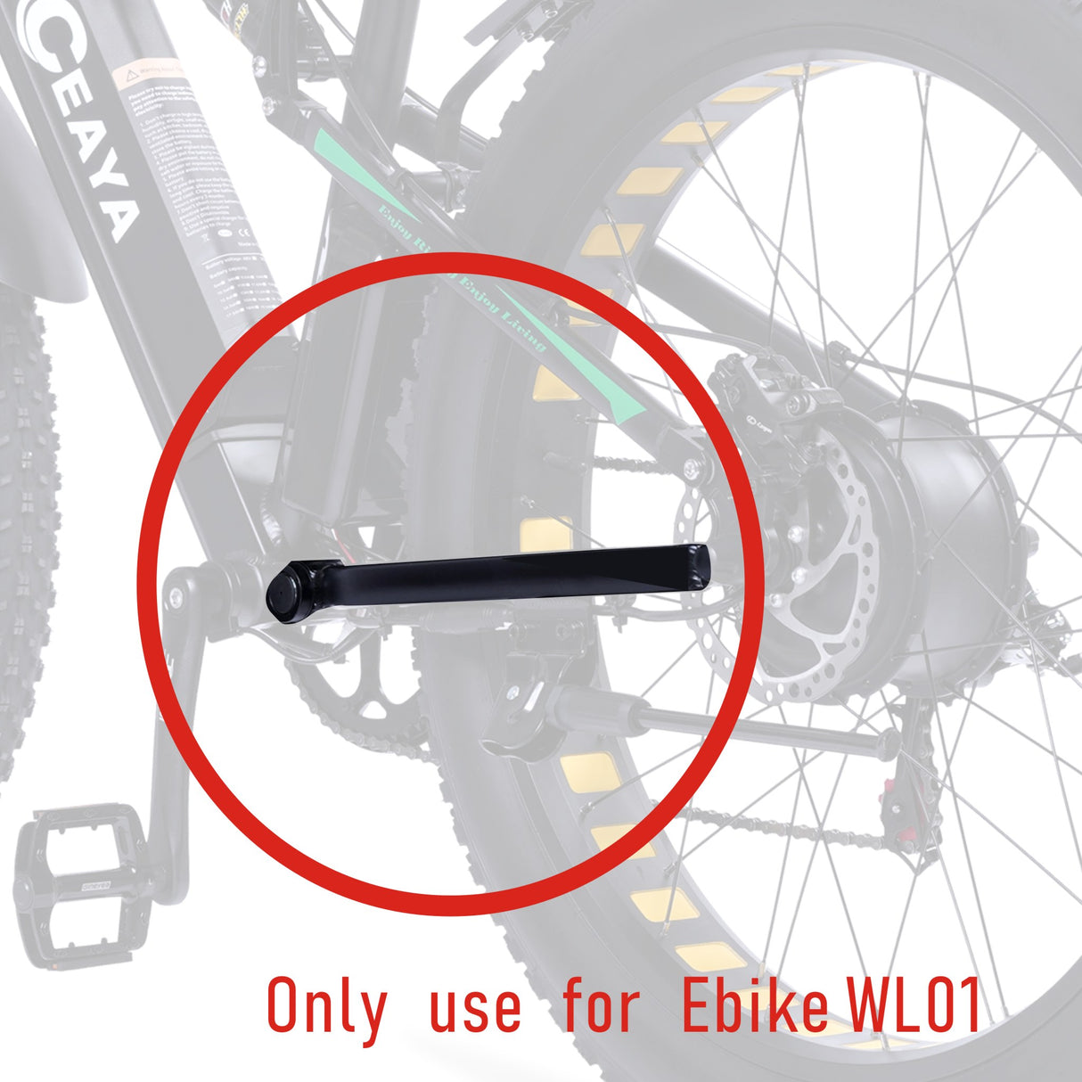 Horquilla inferior triangular trasera de bicicleta para bicicleta eléctrica WL01