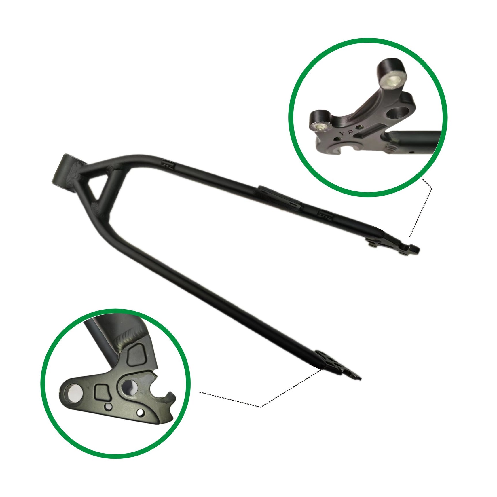 Fourche inférieure triangulaire arrière de bicyclette pour Ebike WL01